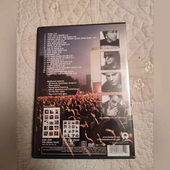 Bon Jovi "The crush tour" DVD - Picture 2 of 3